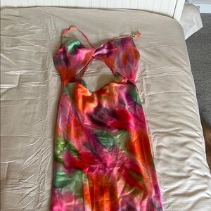 Missguided Multicolor Slip Dress